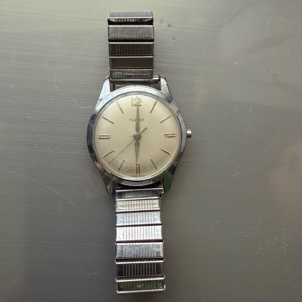 Tüler Incabloc‎ Watch Women OS Silver Fair Vintage Swiss Mechanical Speidel Band